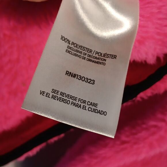 Calvin Klein Performance Pink Fuzzy Girls Hoodie - Picture 5 of 7